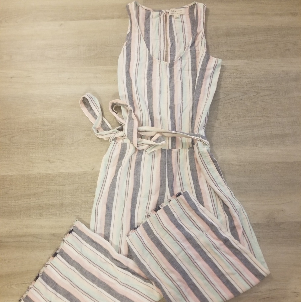 NWOT Cloth & Stone Striped Tank Jumpsuit